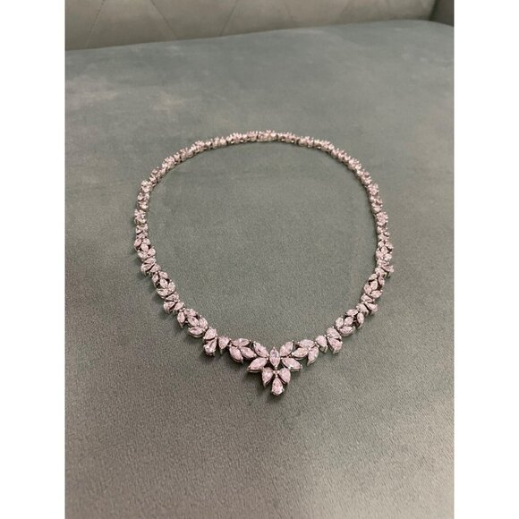 Suzanne Somers HSN Harry Winston CZ Diamond Cut REPLICA Necklace - Picture 5 of 10
